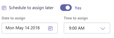 Microsoft Teams for Education - Schedule assignments