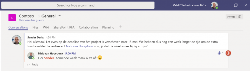 Microsoft Teams Conversations