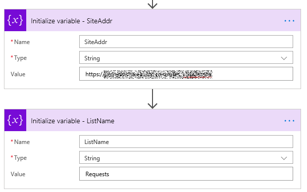 Initialising variables