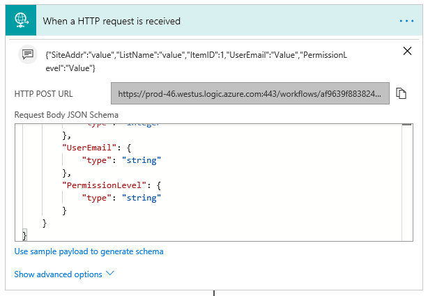 HTTP trigger
