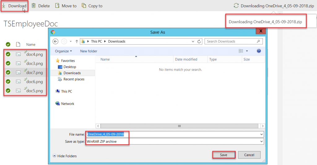 New feature as Download as a Zip