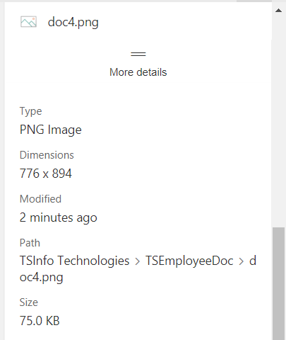 SharePoint document pane features