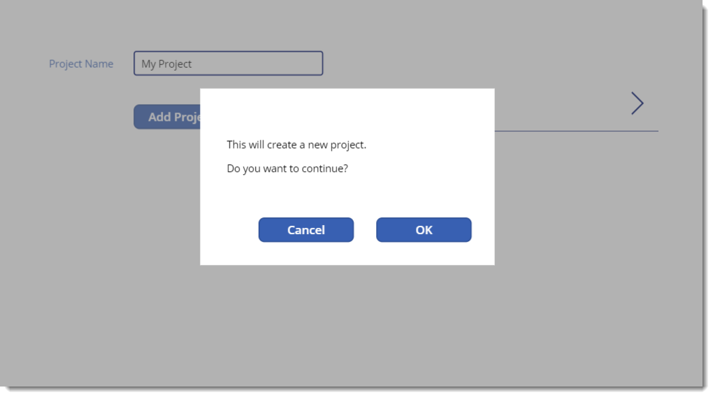 Finished dialog